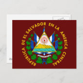El Salvador COA Postkarte (Vorne/Hinten)