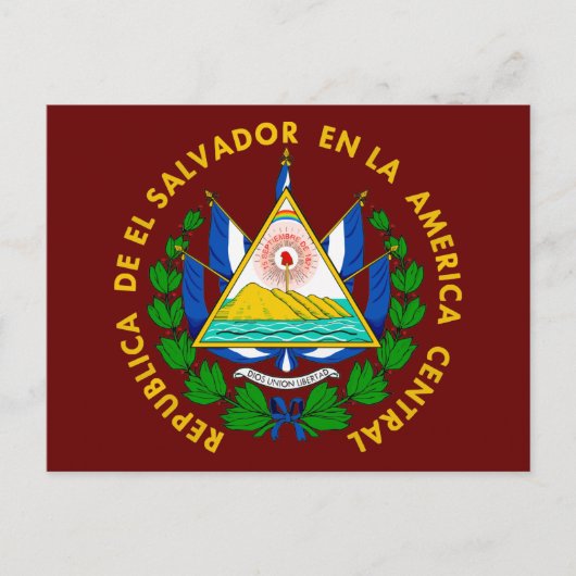 El Salvador COA Postkarte (Vorderseite)