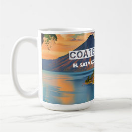 El Salvador | Coatepeque Lago Travel Vintages Retr Kaffeetasse
