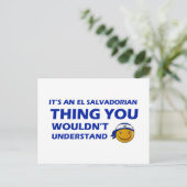 El Salvador Designs Postkarte (Stehend Vorderseite)