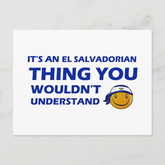 El Salvador Designs Postkarte (Vorderseite)