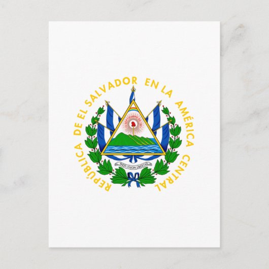 El Salvador - emblem/flag/coat of arms/symbol Postkarte (Vorderseite)