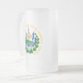 El Salvador Emblem Mattglas Bierglas (Vorderseite Links)