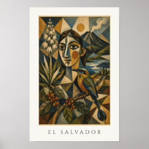 El Salvador Erbe Kunst    Mittelamerika Reise Poster