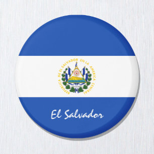 El Salvador Fahne & Amerika - Reise-/Sportfans Magnet