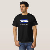El Salvador Fahne, Bandera de el Salvador, Pupusas T-Shirt (Vorne ganz)