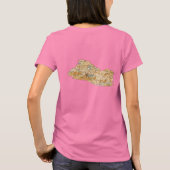 El Salvador Flag and Map dk T - Shirt (Rückseite)