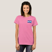 El Salvador Flag and Map dk T - Shirt (Vorne ganz)