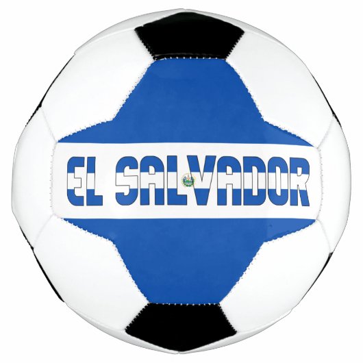 El Salvador Flag Bicolor Patriotic Fußball (Vorderseite)