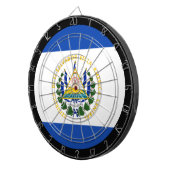 El Salvador Flag Dartboard & El Salvador / Spiel Dartscheibe (Vorderseite rechts)