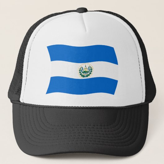 El Salvador Flag Hat Truckerkappe (Vorderseite)