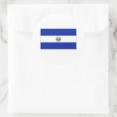 El Salvador FLAG International Runder Aufkleber (Tasche)