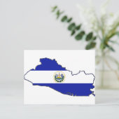 El Salvador Flag Karte (Stehend Vorderseite)