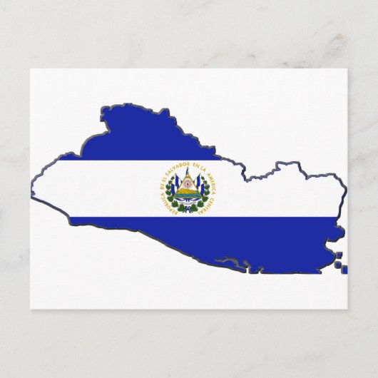 El Salvador Flag Karte (Vorderseite)