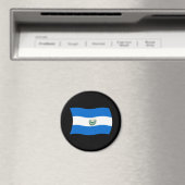 El Salvador Flag Magnet (In Situ (Geschirrspüler))
