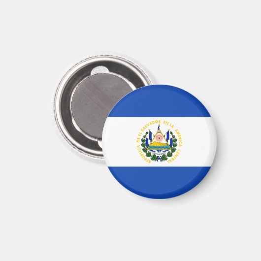 El Salvador Flag Magnet (Vorderseite/Rückseite)