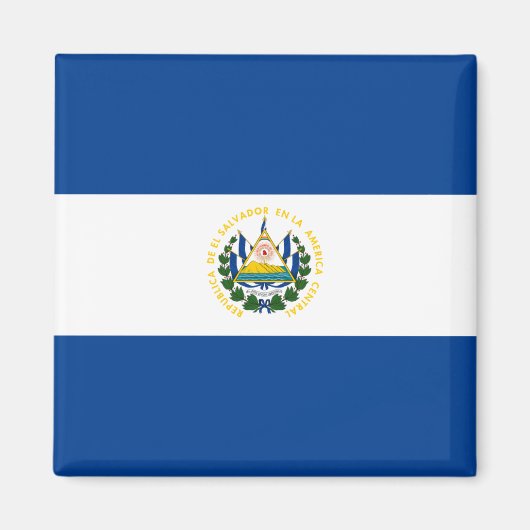 El Salvador Flag Magnet (Vorne)