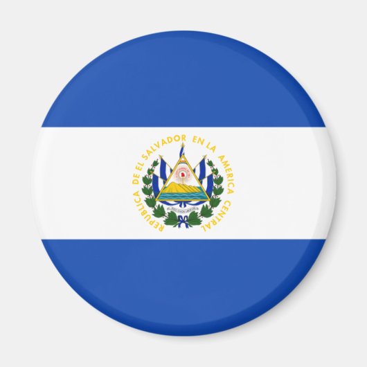 El Salvador Flag Magnet (Vorne)