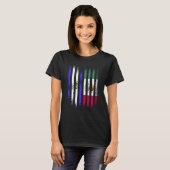 El Salvador Flag Mexico Grown Country Flags Stripe T-Shirt (Vorne ganz)