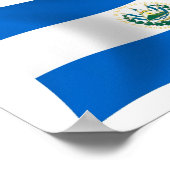 El Salvador Flag Poster Print (Ecke)