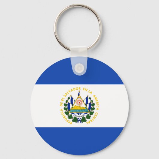 El Salvador Flag Schlüsselanhänger (Vorderseite)