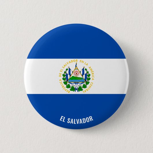 El Salvador Flagge Charming Patriotic Button (Vorderseite)