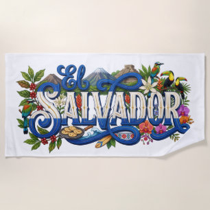 El Salvador-Flagge, Erbe, Kultur & Tradition Strandtuch
