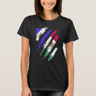 El Salvador-Flagge in Mexiko gewachsener Patriot L T-Shirt