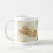 El Salvador Flagge + Karten-Tasse Kaffeetasse (Links)