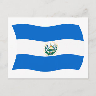El-Salvador-Flagge Postkarte
