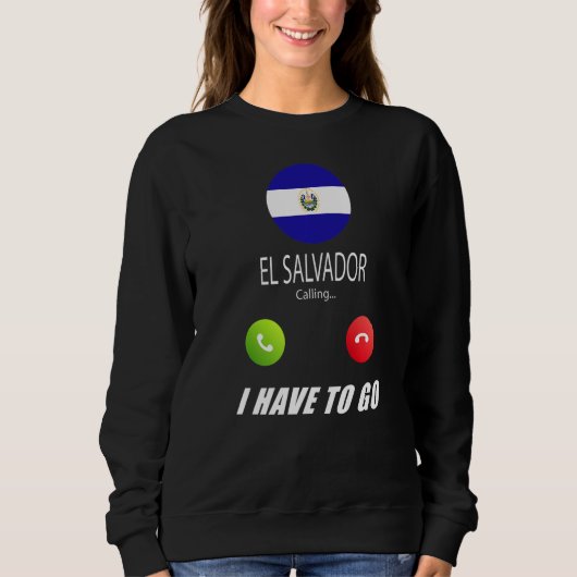 El Salvador-Flagge Souvenir El Salvador I Sweatshirt (Vorderseite)