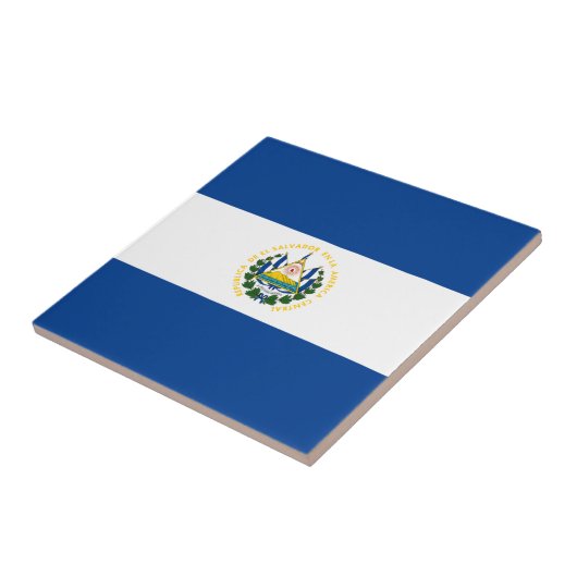 El Salvador Flaggen-Keramik-Fliese Fliese (Seite)