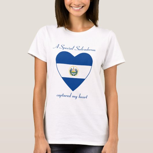 El Salvador Flaggen-Schatz-T - Shirt (Vorderseite)