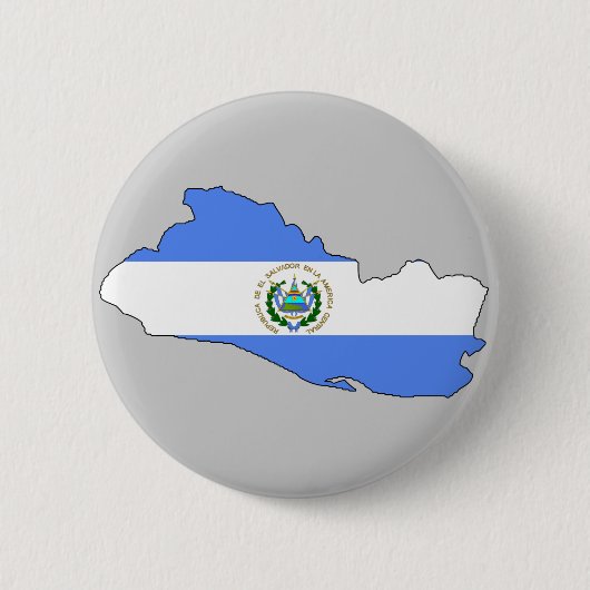 El Salvador Flaggenkarte Button (Vorderseite)