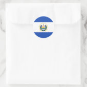 El Salvador Flaggenrundkleber Runder Aufkleber (Tasche)