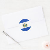 El Salvador Flaggenrundkleber Runder Aufkleber (Umschlag)