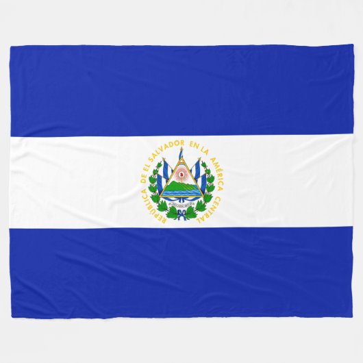 El Salvador Fleecedecke (Vorderseite (Horizontal))