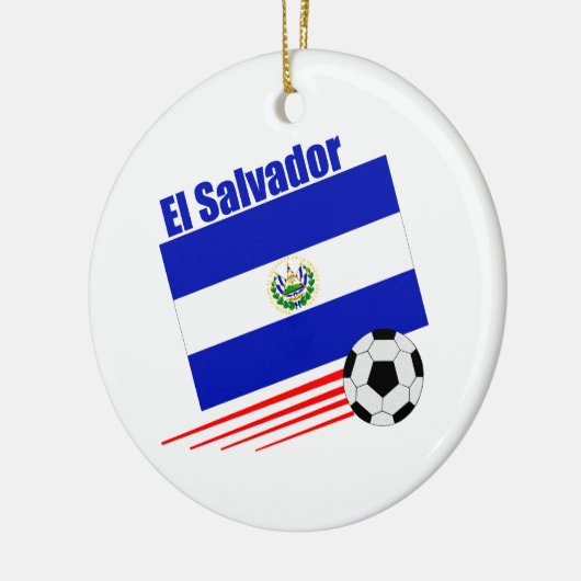 El Salvador Fußball-Team Keramikornament (Links)