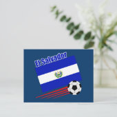 El Salvador Fußballmannschaft Postkarte (Stehend Vorderseite)