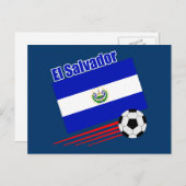 El Salvador Fußballmannschaft Postkarte (Vorne/Hinten)
