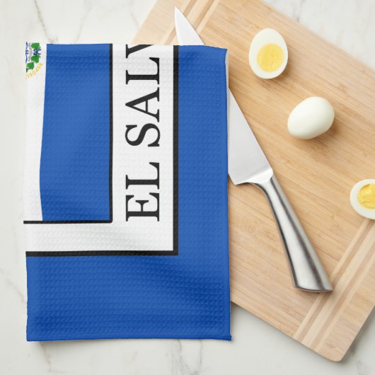 El Salvador Geschirrtuch (Viertel Falte)