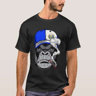 El Salvador Gorilla Salvadoran Roots Heritage T-Shirt
