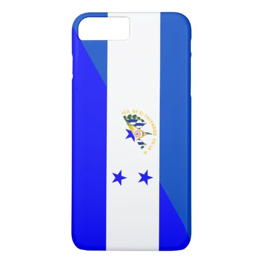 El Salvador Honduras halbes Flaggen-Landsymbol Case-Mate iPhone Hülle (Rückseite)