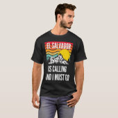 El Salvador Is Calling And I Must Go, Wavy Sunset T-Shirt (Vorne ganz)