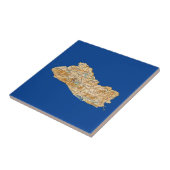 El Salvador Karte Fliese (Seite)