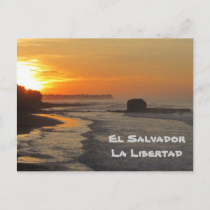 El Salvador, La Libertad, El Sunzal Sonnenaufgang Postkarte