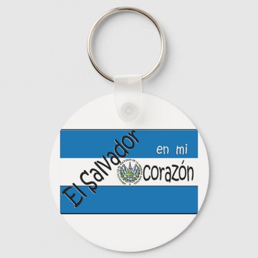 El Salvador Llavero con bandera Keyring Schlüsselanhänger (Vorderseite)