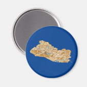 El Salvador Map Magnet (Vorderseite/Rückseite)