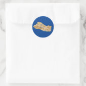 El Salvador Map Sticker (Tasche)