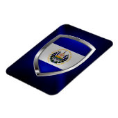 El Salvador Mettalic Emblem Magnet (Linke Seite)